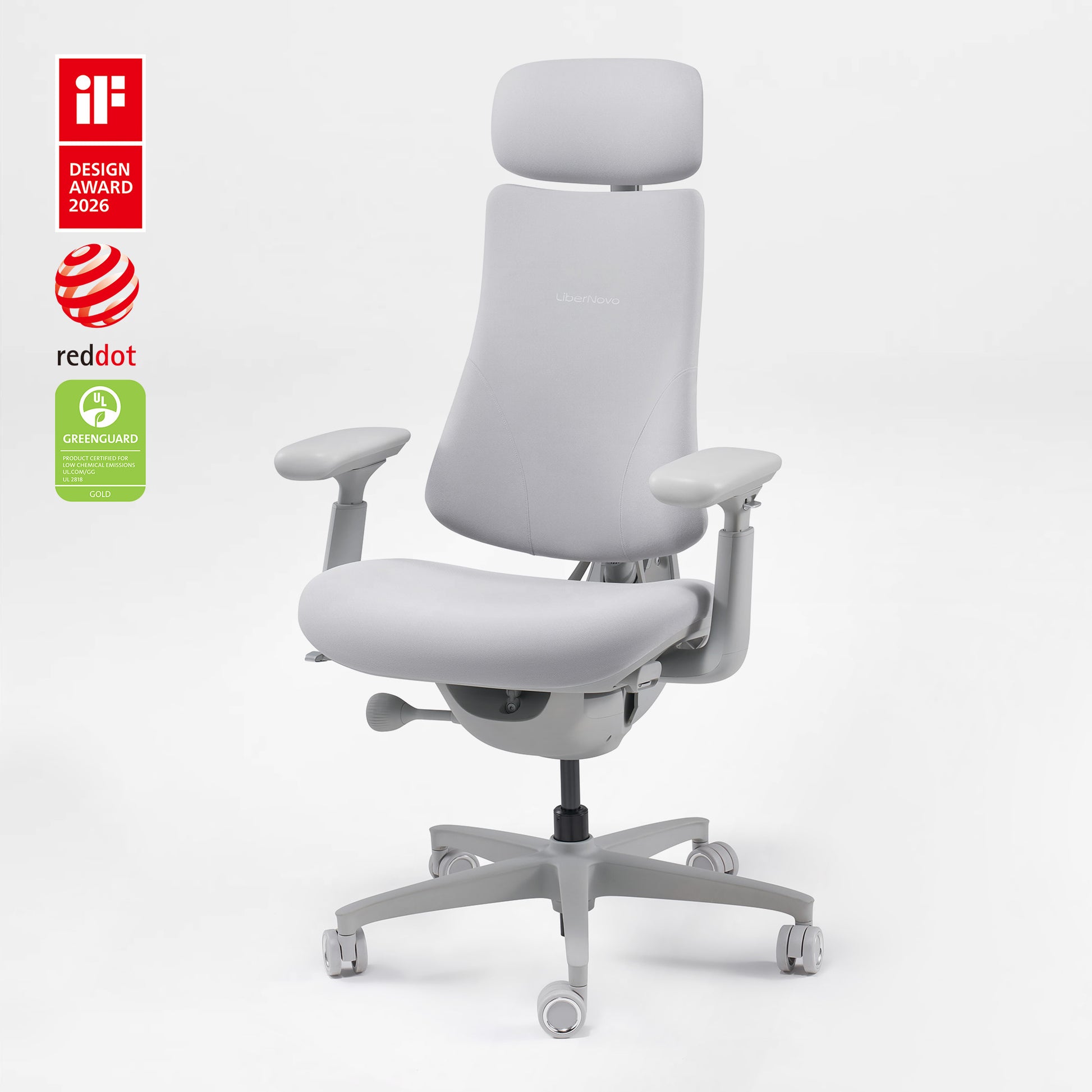 Eureka Ergonomic LiberNovo Omni white office chair