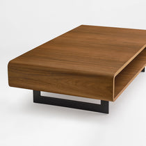47" Walnut 3-Piece Coffee Table and Side Table Set