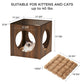 17.72" Peek-a-Boo Cat Bed Side Table Product Dimensions