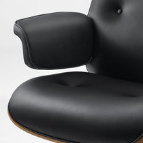Mathias Leather Executive Chair with Ottoman