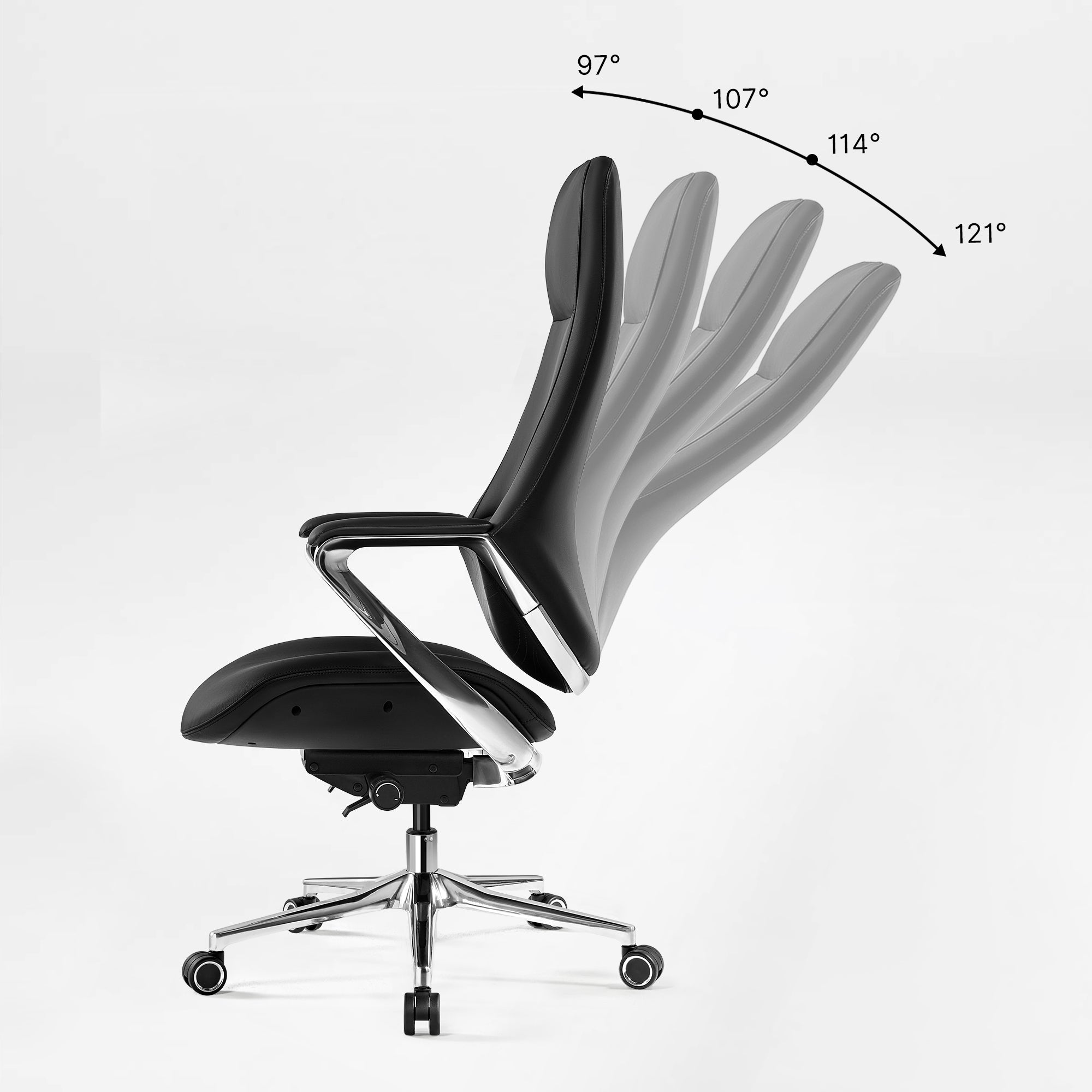 Nox Genuine Leather Executive Office Chair - Thumbnail 4