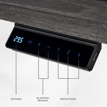 Wonder,  Touch-Activated Glowing Glass Standing Desk (47"x23")