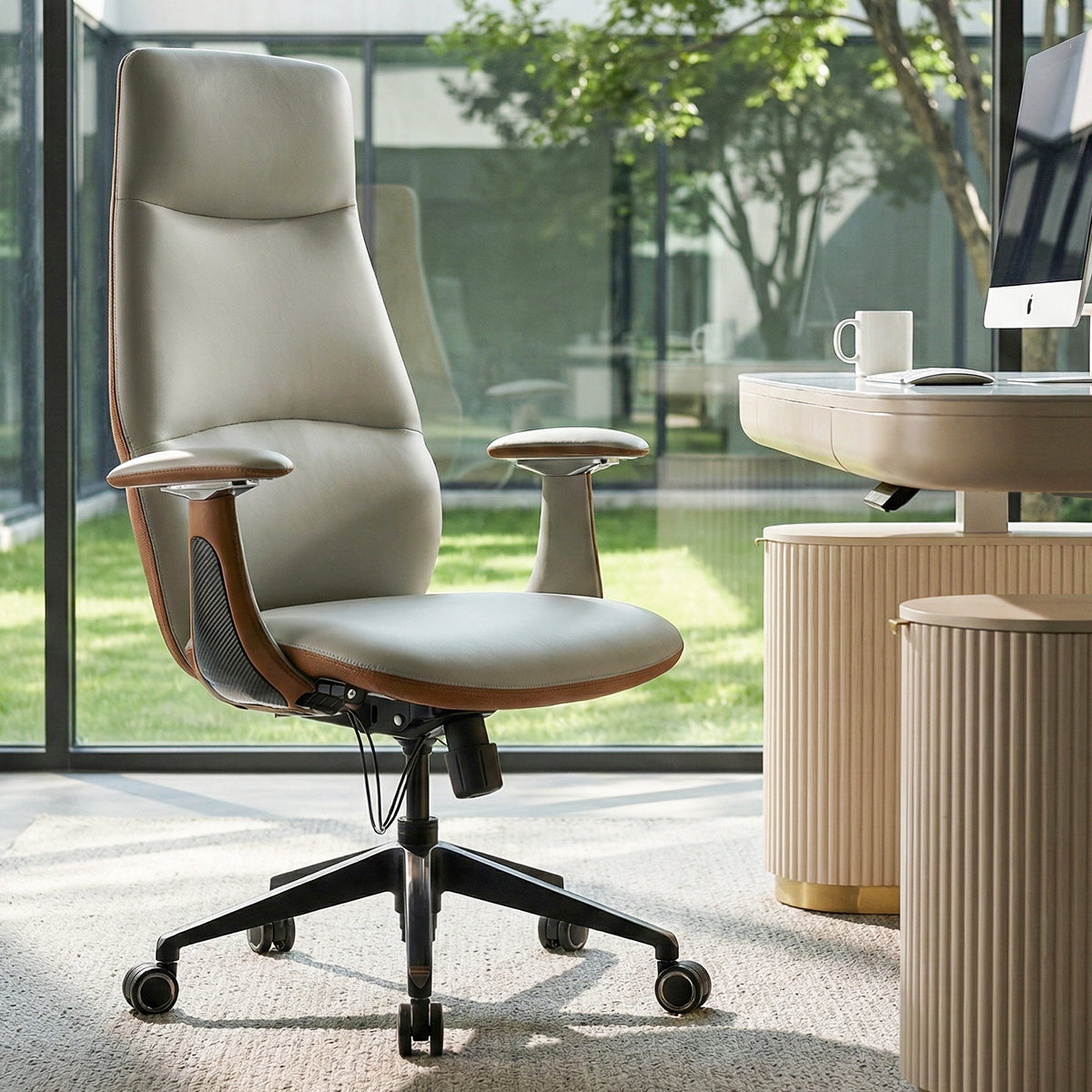 [Coming Soon]Cruz,Faux Leather Executive Office Chair