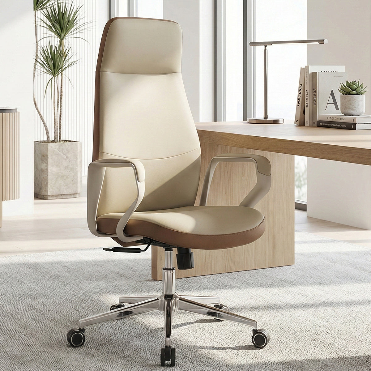 Coming Soon]Clara, Faux Leather Executive Ergonomic Office Chair