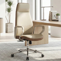 Eureka Ergonomic Home Office with Clara Faux Leather Executive Office Chair 