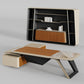 Zen Lunar, Customizable Executive Desk & Bookcase