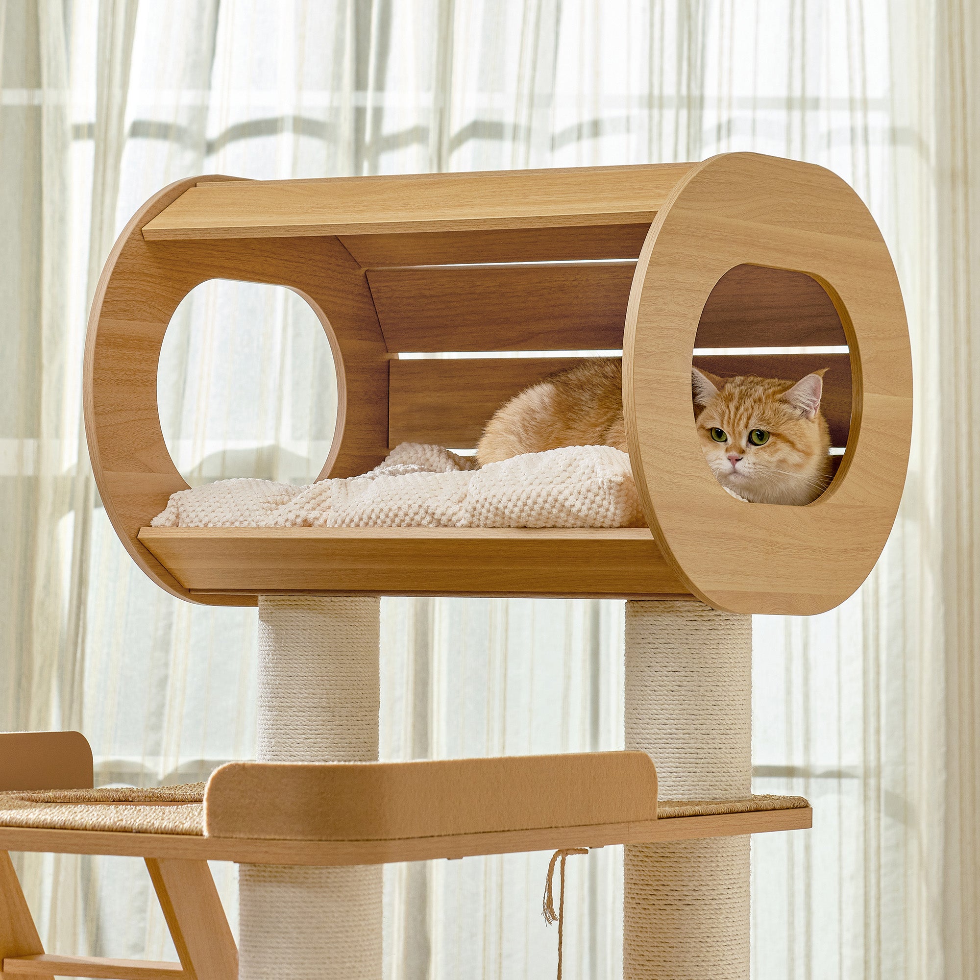 Large Multi-Level Cat Tree with Condos & Scratching Posts