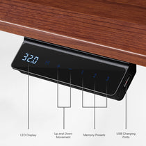 Ark Lite Standing Desk Control Panel With Led Display, Memory Presets, and Usb Charging Ports, Ergonomic Desk.