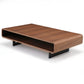 Eureka Ergonomic living room with 47" Walnut Rounded Retangular Coffee Table Right side