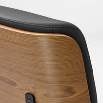 Mathias Marcel, High Back Office Chair Wood and Leather Joinery Detail