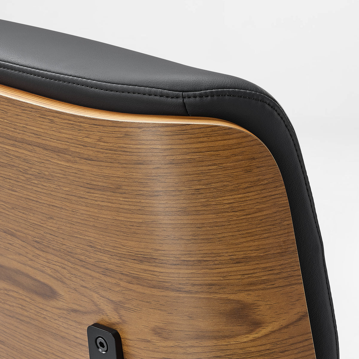 Mathias Marcel, High Back Office Chair Wood and Leather Joinery Detail