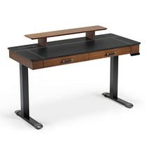 Faux Saddle Leather Adjustable Standing Desk (55"x23")