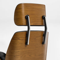 Mathias Leather Executive Chair with Ottoman