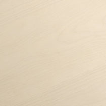 Eureka Ergonomic Opal file cabinet finish detail, close-up of the cream wood grain surface texture
