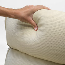 Royal Executive Office Chair - Beige Microfiber Leather With Perforated Detailing and Ergonomic Design.