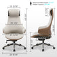 Executive High Back Office Chair，Off-White，Dimensions