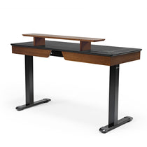 Faux Saddle Leather Adjustable Standing Desk (55"x23")