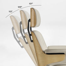 Mathias Leather Executive Chair with Ottoman