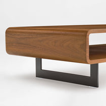 47" Walnut 3-Piece Coffee Table and Side Table Set