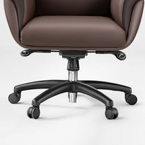 Royal Microfiber Leather Executive Office Chair – Brown Finish With Premium Quality Craftsmanship.