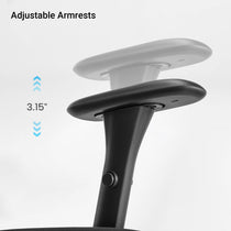 Eureka Ergonomic HOSS Big & Tall Heavy Duty Mesh Ergonomic Office Chair,Black Adjustable Armrests