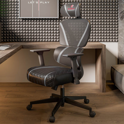 Nrom,Gaming office comfy ergonomic chair, Gray