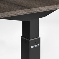 The Standing desk provides with reinforced T-shape steel frame provides a rock-solid foundation