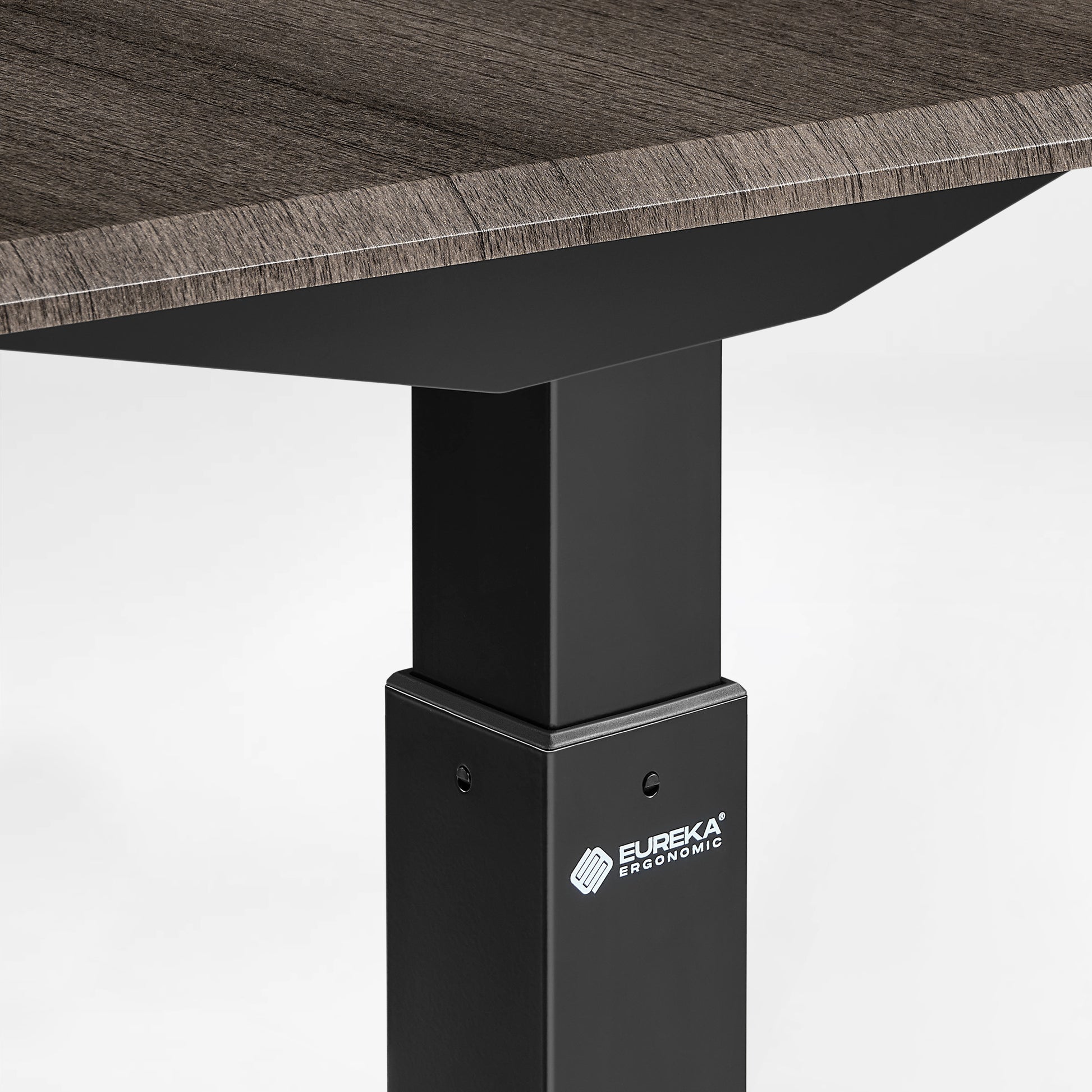 The Standing desk provides with reinforced T-shape steel frame provides a rock-solid foundation