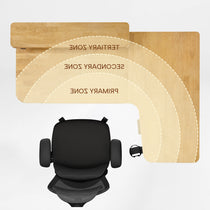 L-Shaped Standing Desk with Accessories Set (60"x23")