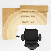 L-Shaped Standing Desk with Accessories Set (60"x23")