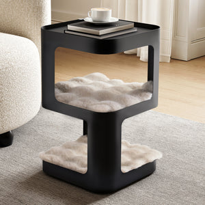 13.98" 3-Tier Cat Tower & Side Table