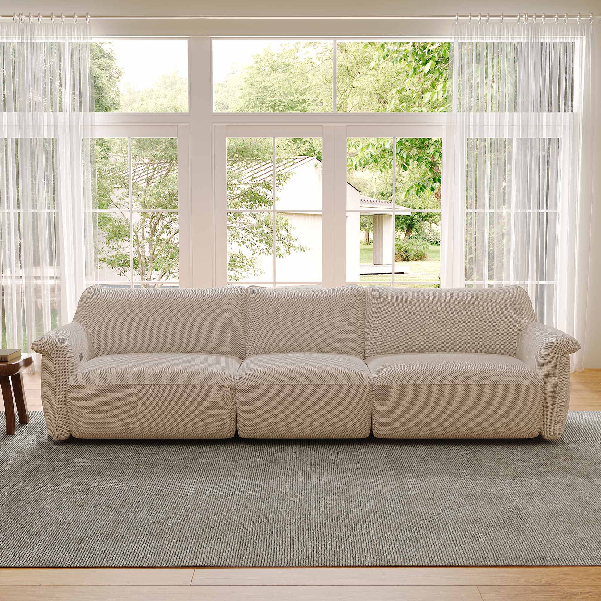 Eureka Erognirmic morden beautiful sofa in living room ,3 seater,Beige