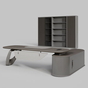 Zen Orion, Customizable Executive Desk & Bookcase