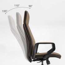 Clara, Faux Leather Executive Ergonomic Office Chair