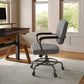 Cole, Gray PU Leather Task Office Chair, Home Office Chair