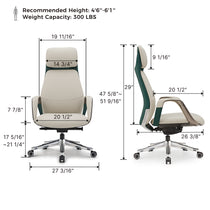 Executive Office Set: Zen Classic Standing Desk & Luxury Executive Chair