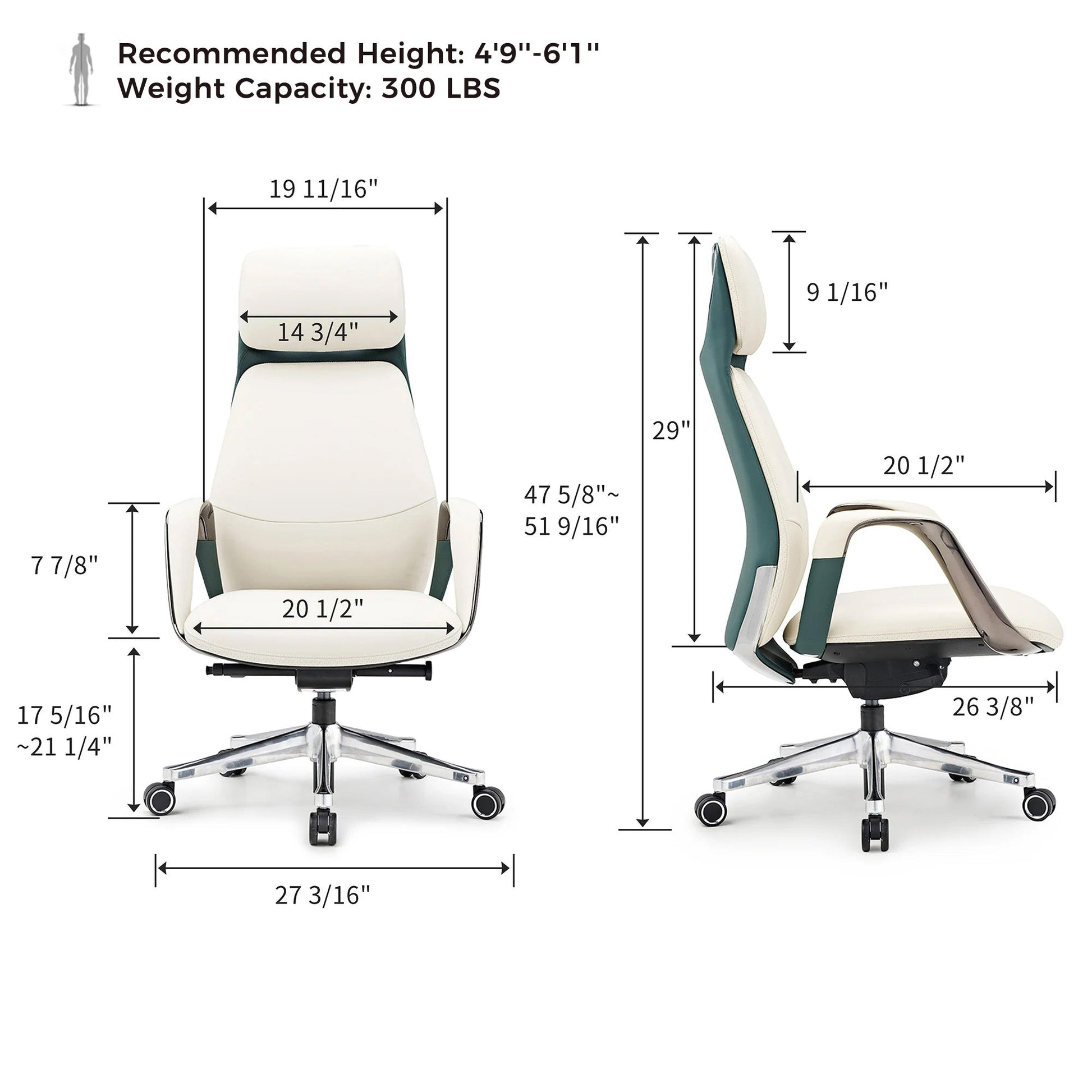 Dimensions, Home Office Chair