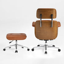 Mathias Leather Executive Chair with Ottoman