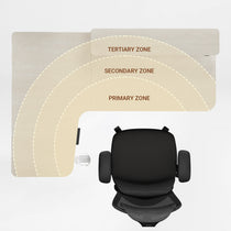 L-Shaped Standing Desk with Accessories Set (60"x23")