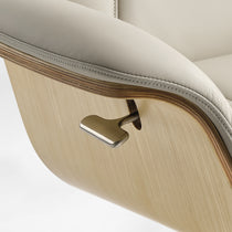 Matteo,Napa Leather Lounge Chair and Ottoman