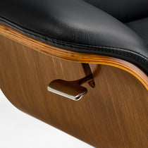 Matteo,Napa Leather Lounge Chair and Ottoman