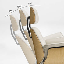 Mathias Leather Executive Chair with Ottoman