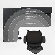 L-Shaped Standing Desk with Accessories Set (60"x23")