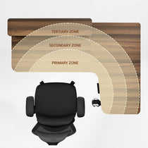 L-Shaped Standing Desk with Accessories Set (60"x23")