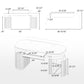 Opal Executive Standing Desk with Storage (66"x29")