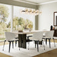 Modern Avant-garde Dining Chairs Set of 2, Off-White