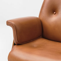 Mathias Leather Executive Chair with Ottoman