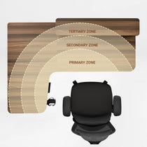 L-Shaped Standing Desk with Accessories Set (60"x23")