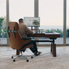 Executive Office Set:  Ark Standing Desk & Napa Leather Chair - Ark+Mathias