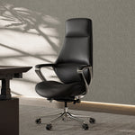 Eureka Ergonomic Serene Nox, Genuine Leather Executive Office Chair,Black